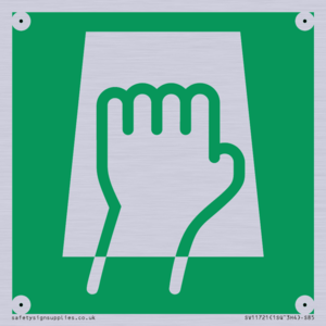 E906 safe condition push pad to open